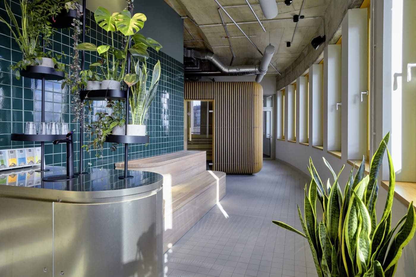 Sauna- und Wellnessbereich im 25hours The Circle in Köln