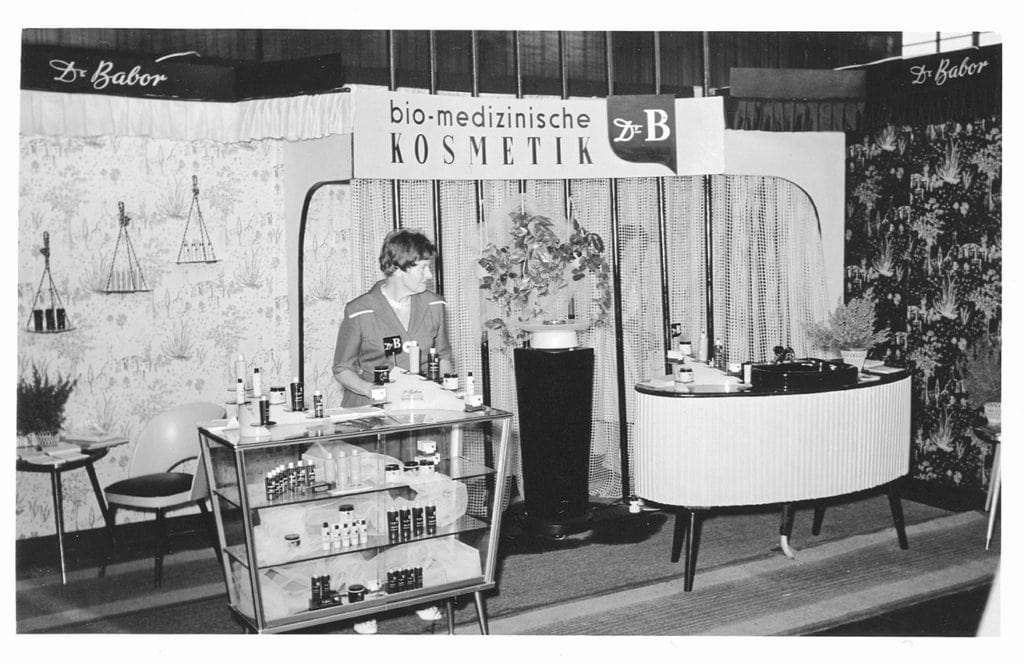 Messe-Stand von Barbour im Jahre 1959