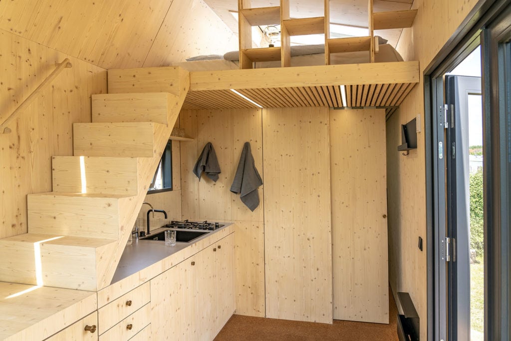 The interior of a Green Tiny House