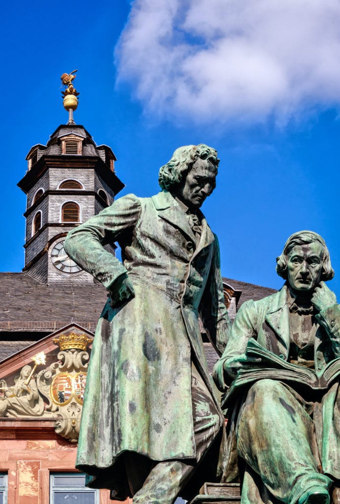 Statue of the Brothers Grimm in Hanau