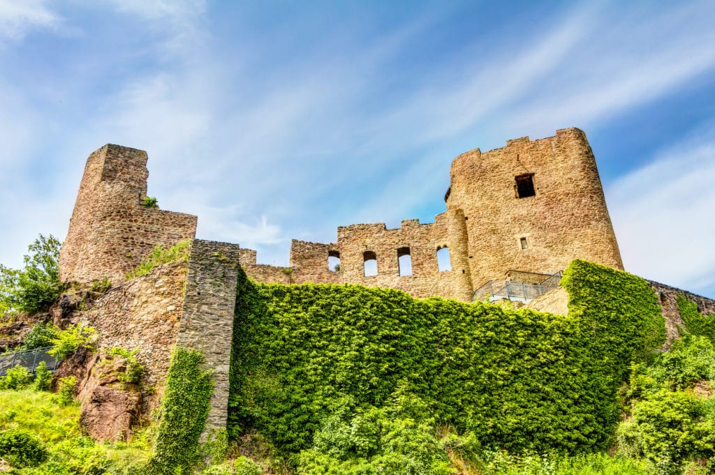 Blick auf die mittelalterliche Burg Frauenstein