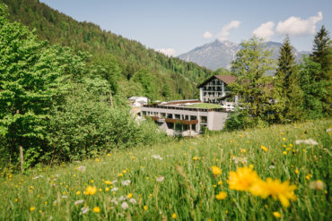 Hotel Das Graseck from outside in the middle of beautiful green countryside