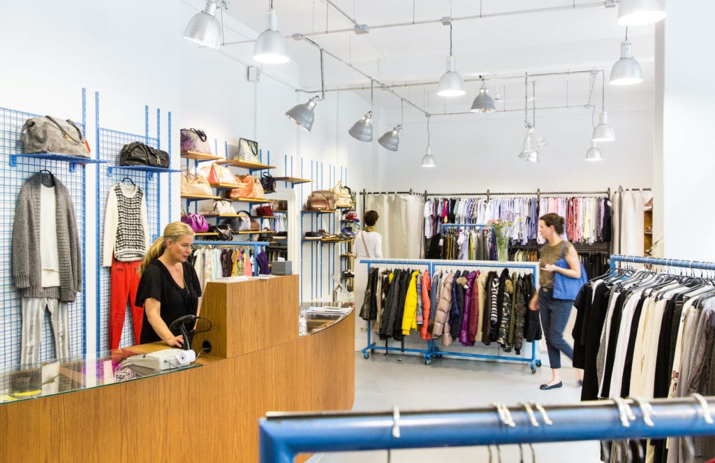 Shops in Hamburg to love: Interior view of the Second-Hand shop Secondella