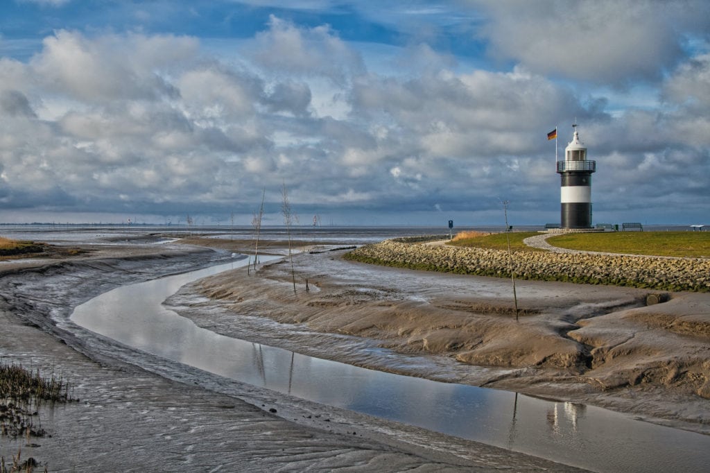 Lighthouse in Wurster, North Sea Coast
