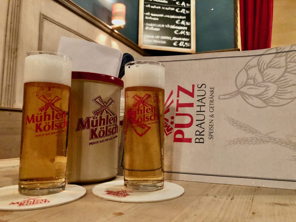 Mühlenkölsch im Brauhaus Pütz in Köln