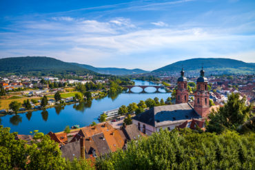 Old houses in Miltenberg town, Bavaria, Germany