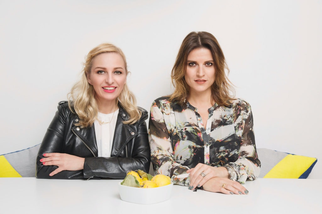 The makers of the German cosmetic brand undGretel sitting together at one table