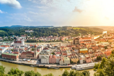 View of Passau in Eastern Bavaria
