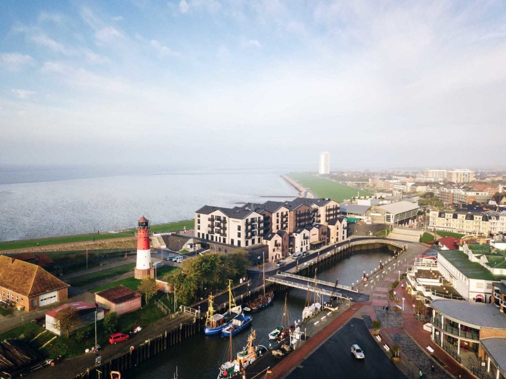 Aerial view of Büsum