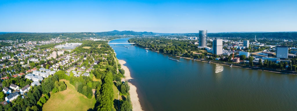 Blick auf das Bundesviertel in Bonn