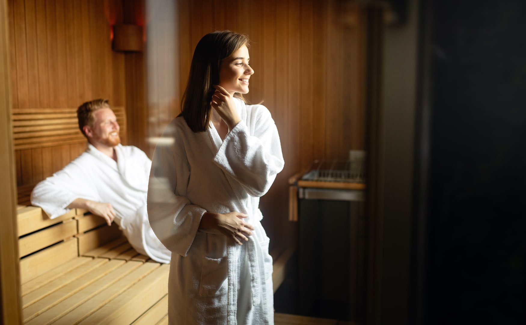 Couple in German Sauna