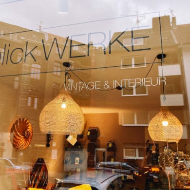 Store window of the store "Blickwerke" in Cologne