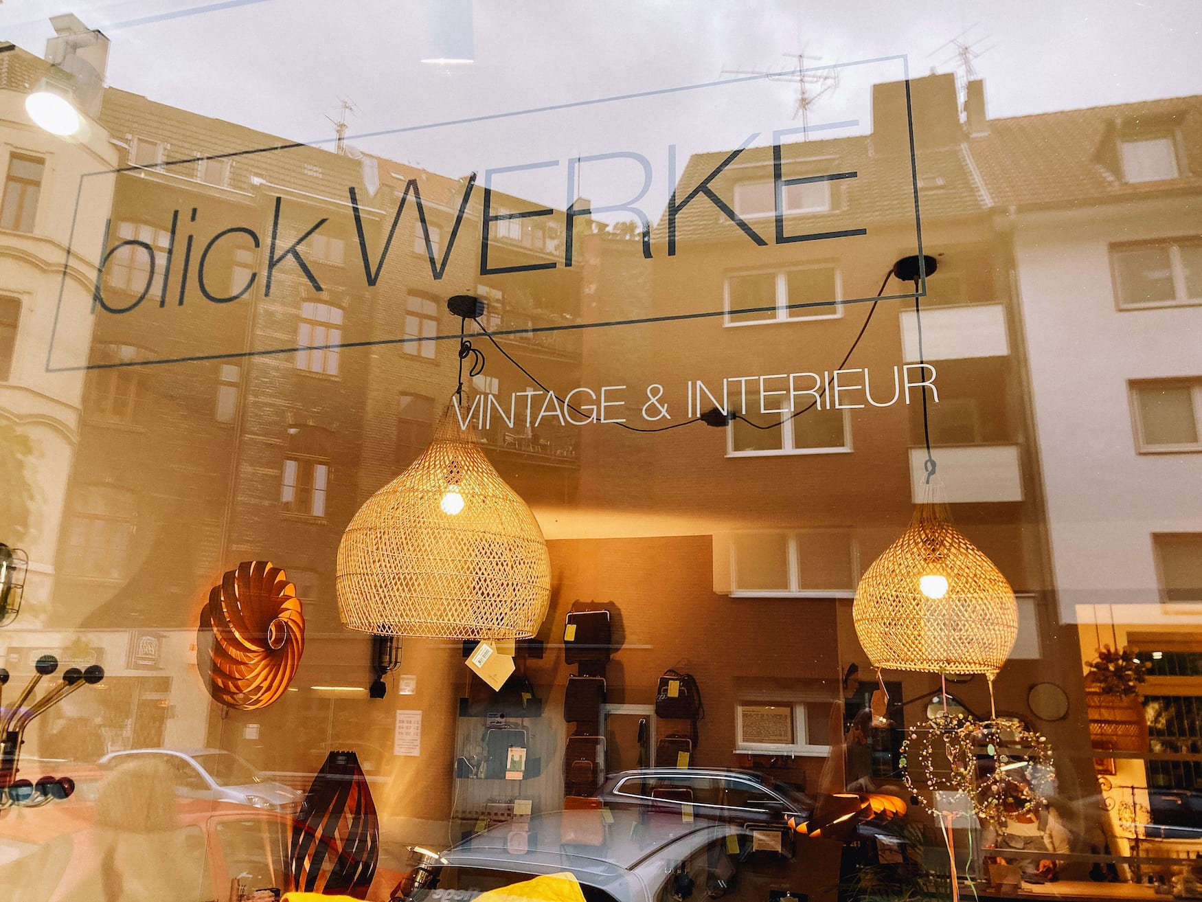 Store window of the store "Blickwerke" in Cologne