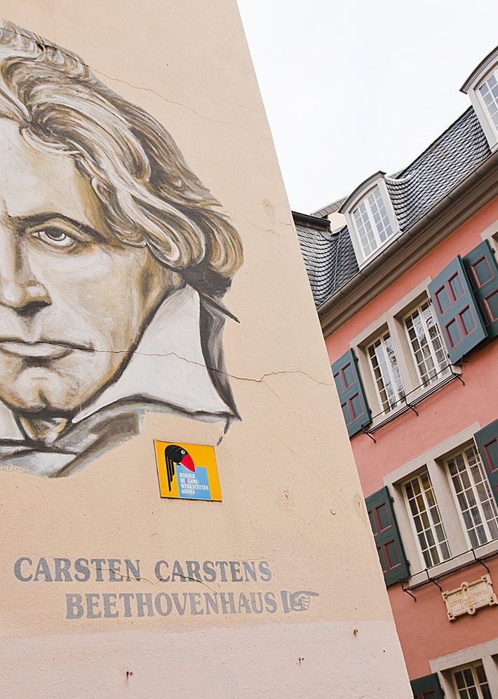 For numerous visitors from Germany and abroad, Ludwig van Beethoven's birthplace and home is the landmark of Bonn. In the composer's house at Bonngasse 20, a large part of the preserved Beethoven memorabilia can be seen in the original. These include his last grand piano, Beethoven's listening tube and a selection of letters and music manuscripts.