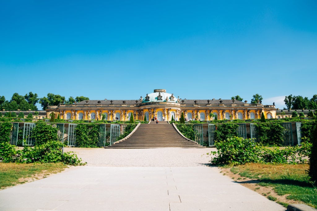 Sanssouci Palace in Potsdam is a Unesco World Heritage Site