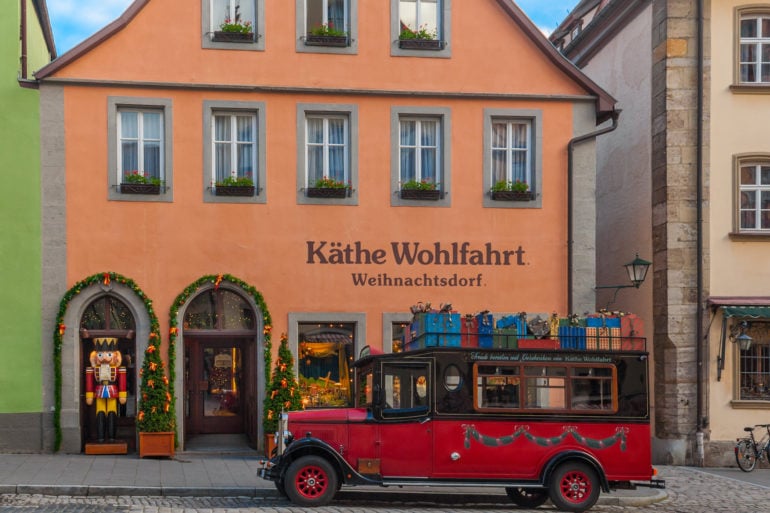 Käthe Wohlfahrt Christmas village exterior facade