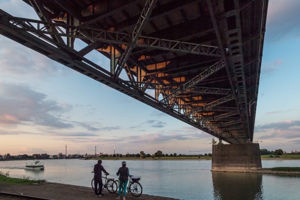 Rheinradweg in NRW