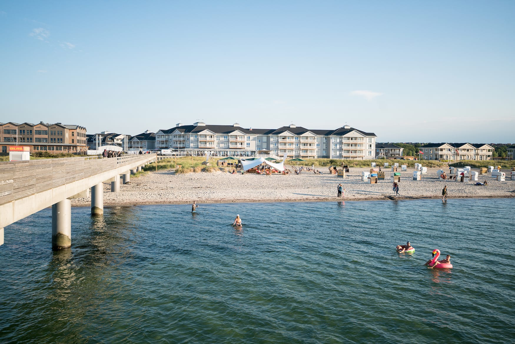 Exterior of Beach Motel Heiligenhafen on the Baltic Sea in Germany