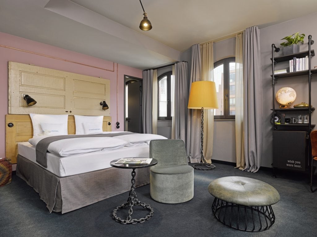 Stube bzw. Hotelzimmer in Designhotel in Hamburger Hafencity