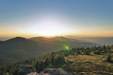 Bavarian Forest Landscapes as seen from the Großer Arber