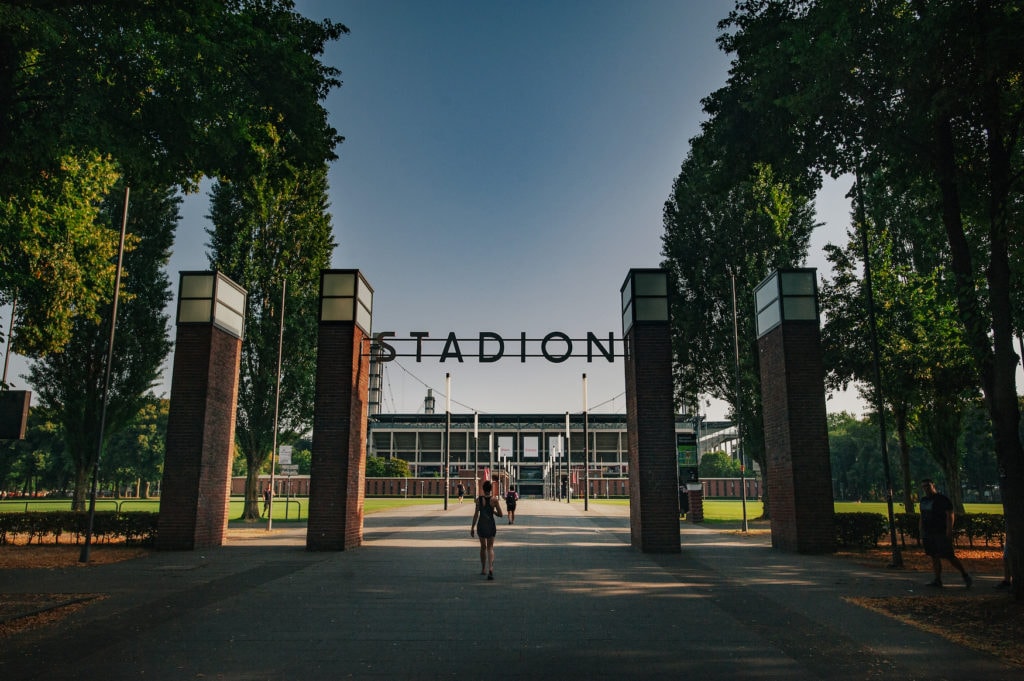 Blick auf das Rheinenergie Stadion in Köln