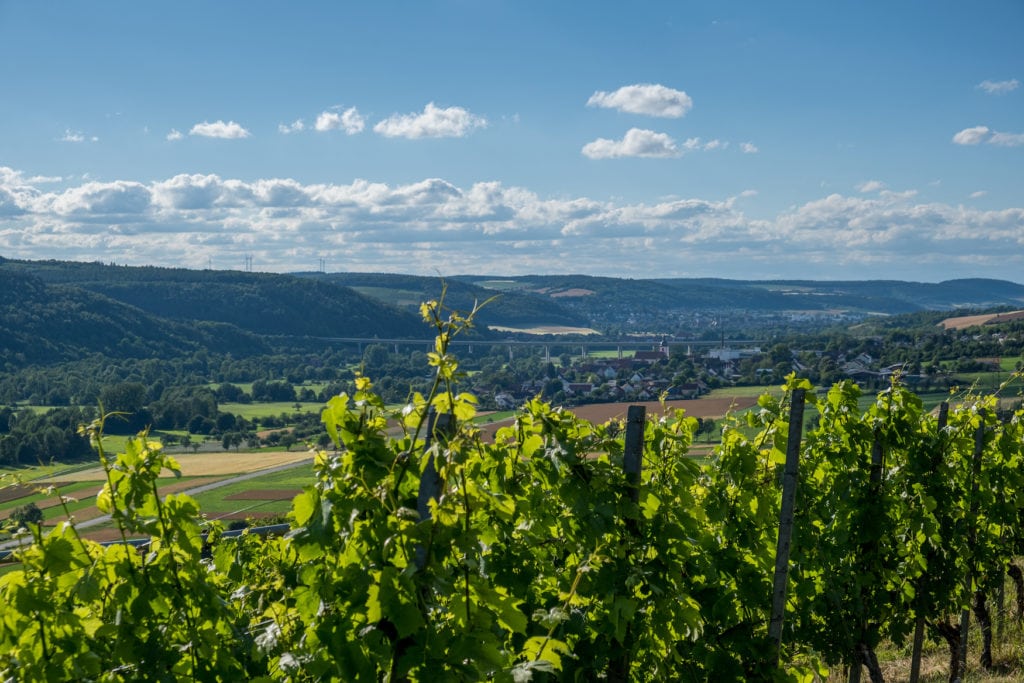 Blick über das Taubertal in Franken
