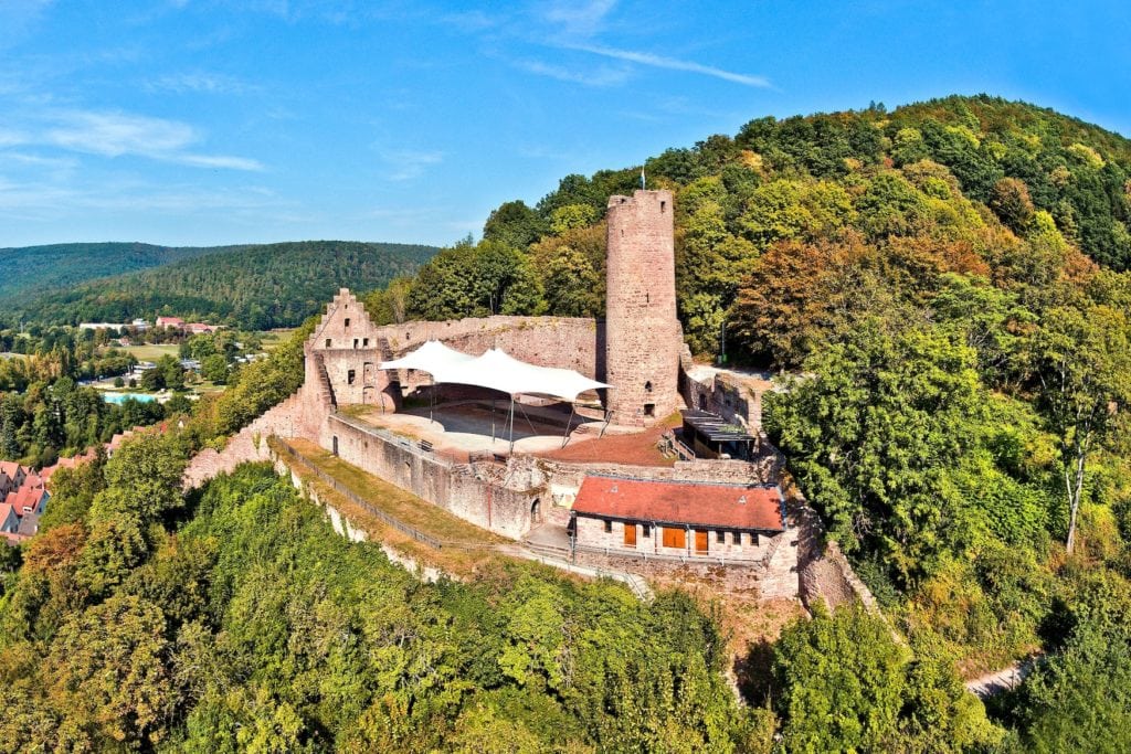 Ruine der Scherenburg in Gemünden am Main
