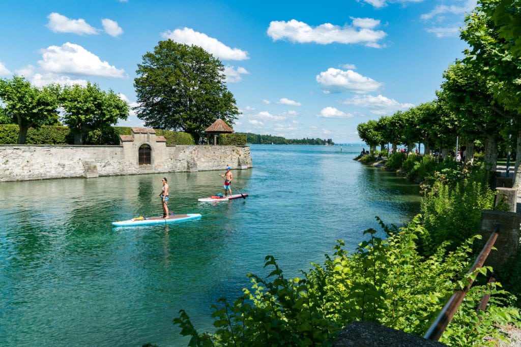 Einer der besten SUP-Spots in Deutschland ist der Bodensee in Konstanz