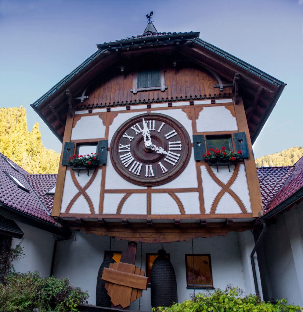 One of the German records is the largest cuckoo clock in the world in the Black Forest 
