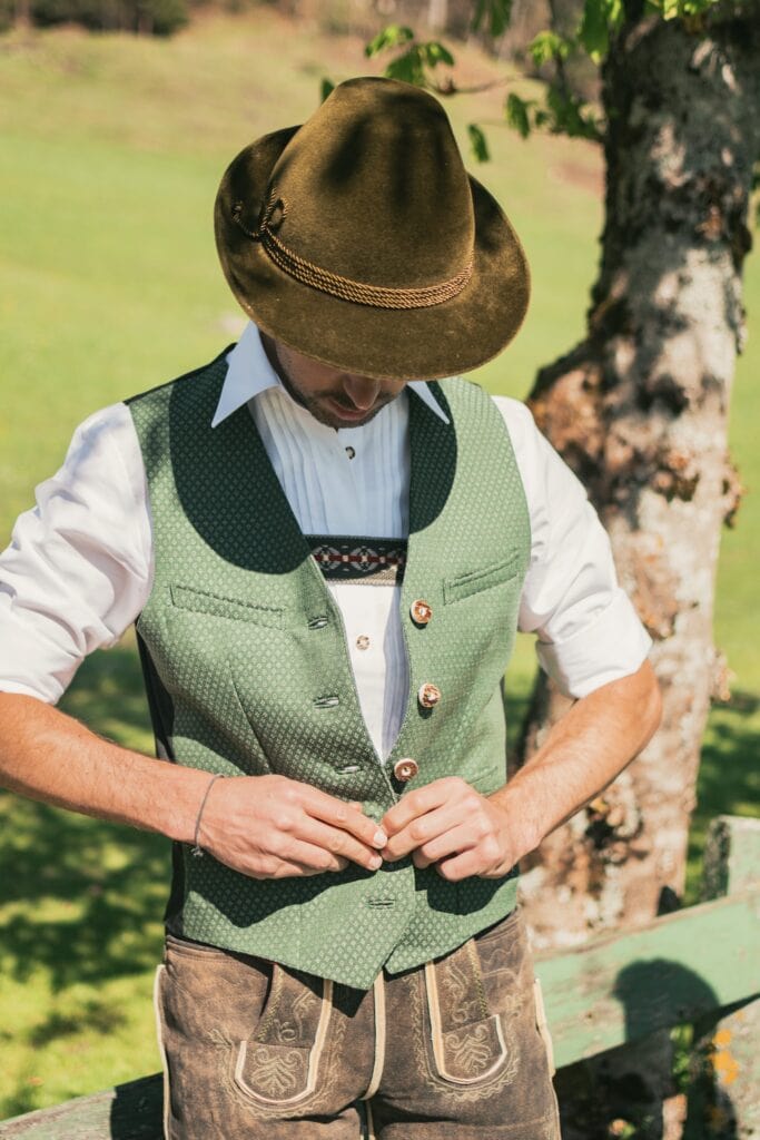 Man wearing a Bavarian Tracht