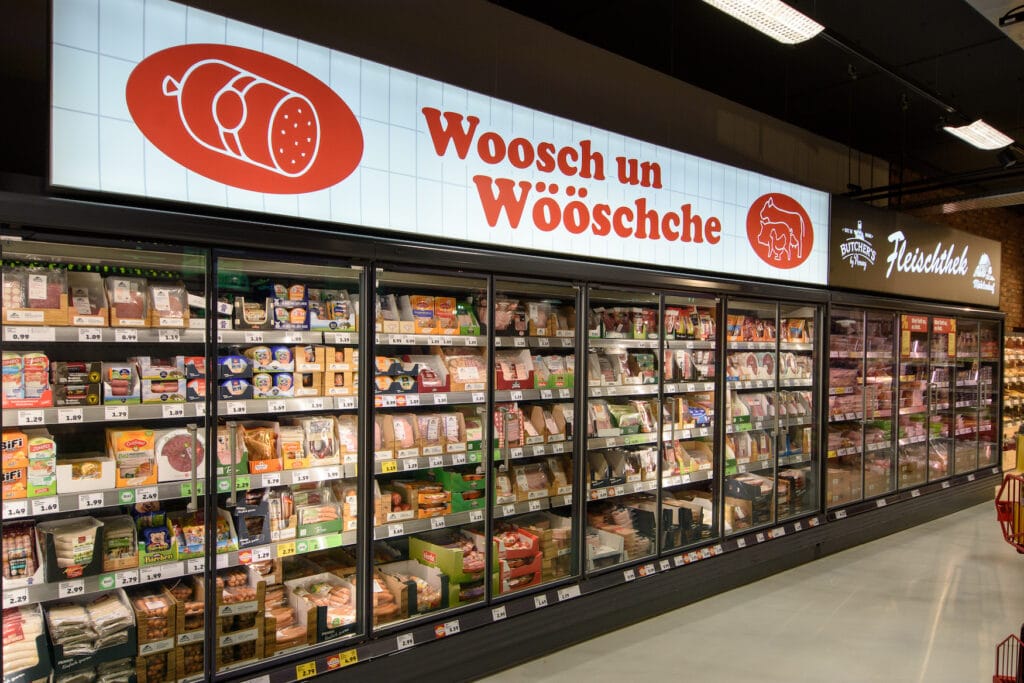 Wurstabteilung in Kölner Supermarkt