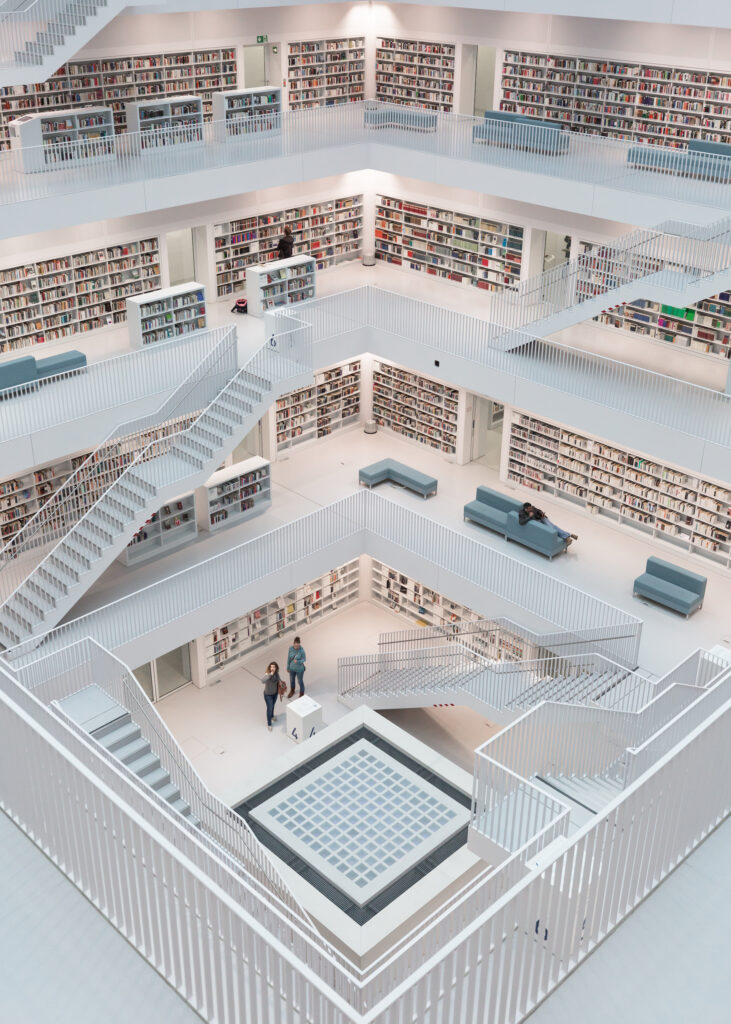 Stadtbibliothek in Stuttgart von innen