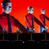 Band Kraftwerk on stage, playing electronic music in Düsseldorf