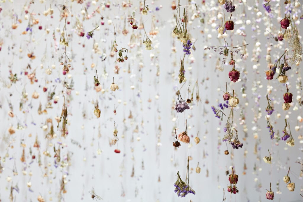 The Beauty of Decay, ein Kunstwerk von Rebecca Louise Law aus getrockneten Blumen