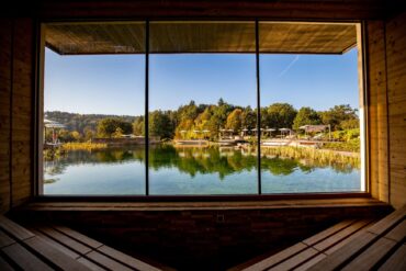 Sauna in Germany with a view in the Palatinate Forest