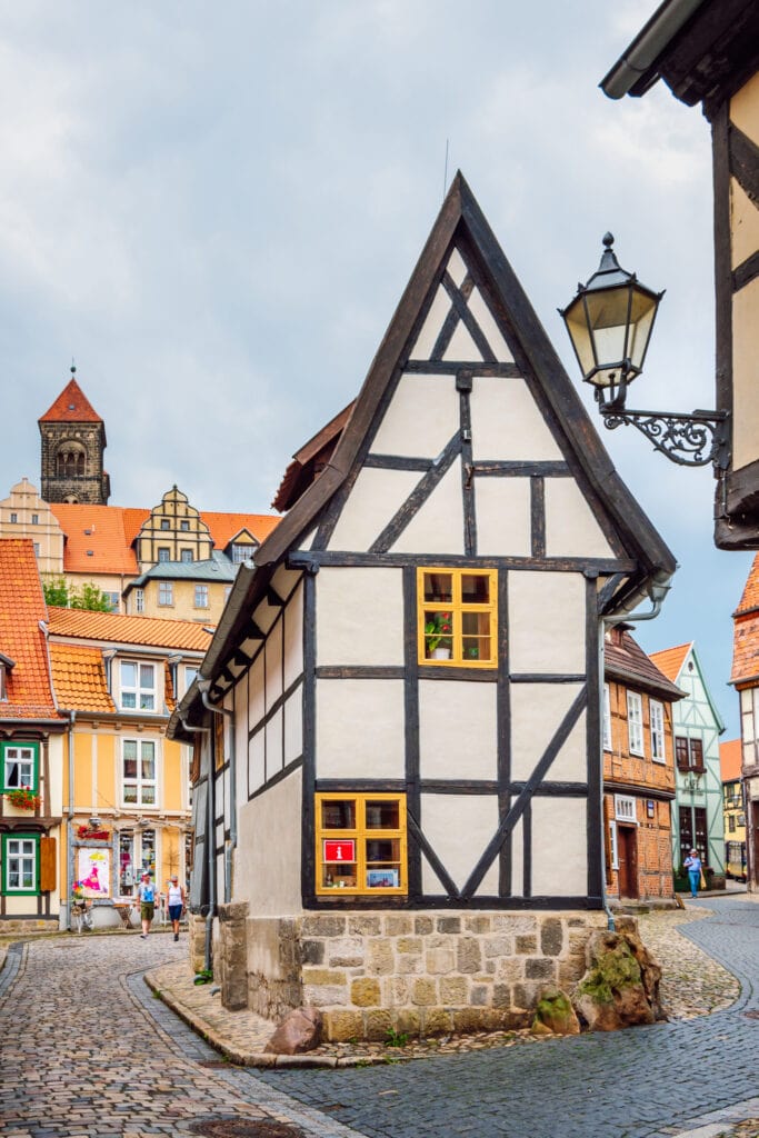 Touristeninformation Quedlinburg in einem Fachwerkhaus in der Altstadt