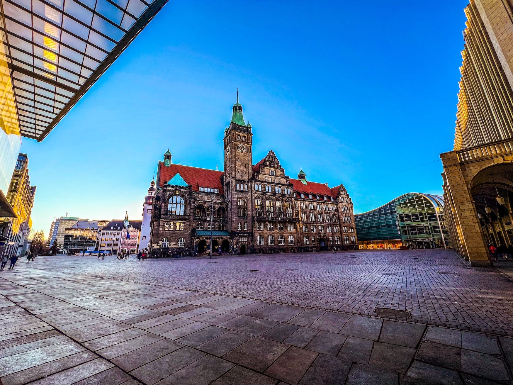 Marktplatz und Rathaus in Chemnitz