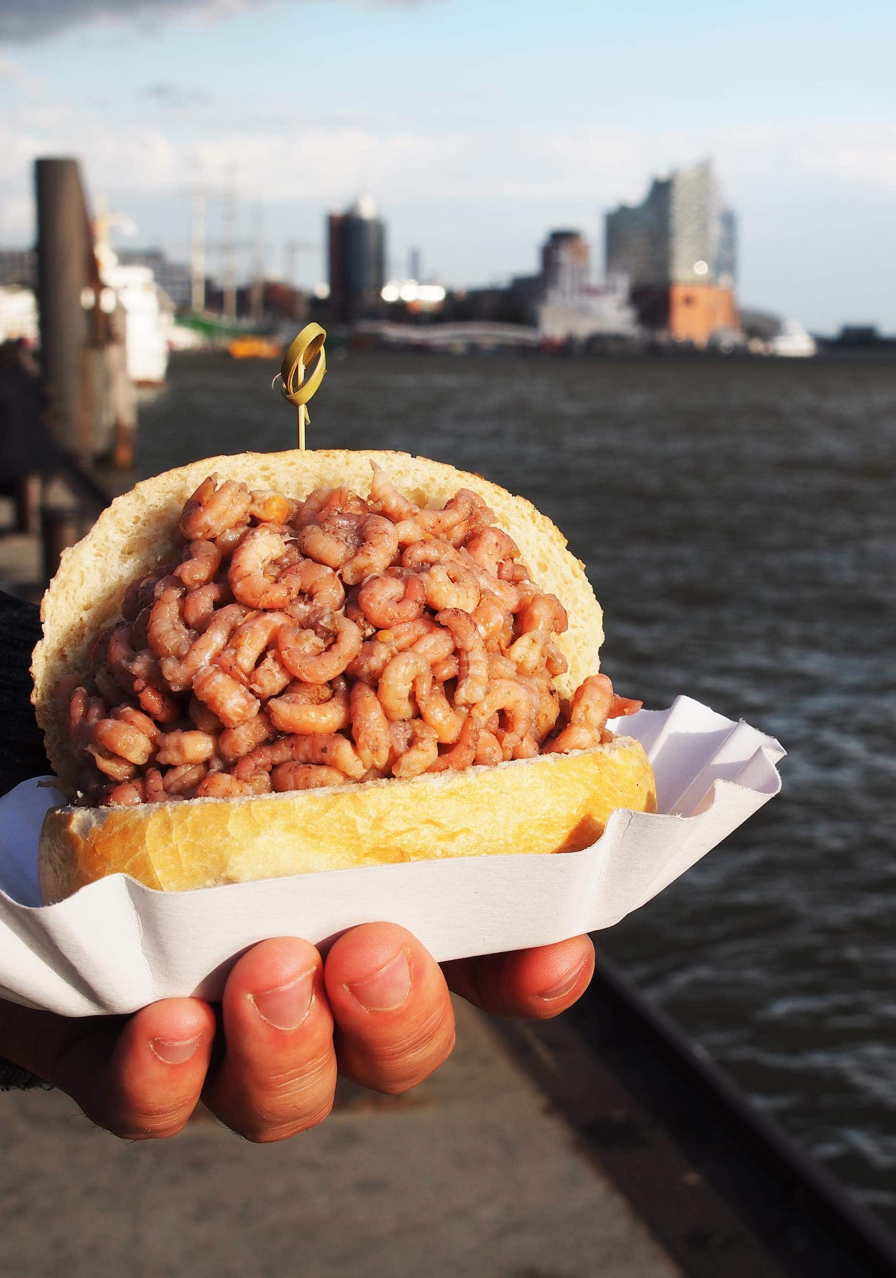 The best crab roll in Hamburg is at Landungsbrücken