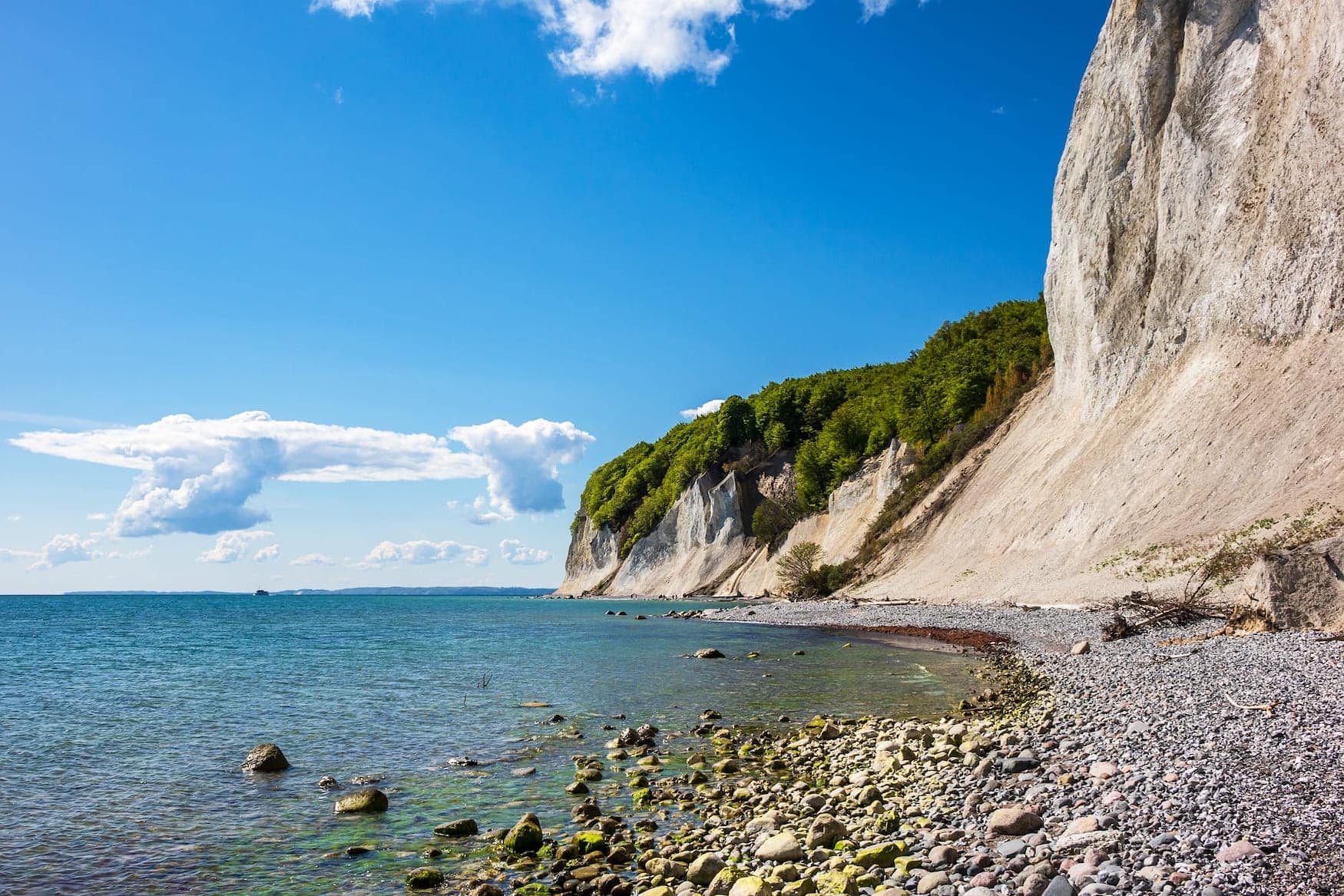 Chalk cliffs on the Baltic Sea