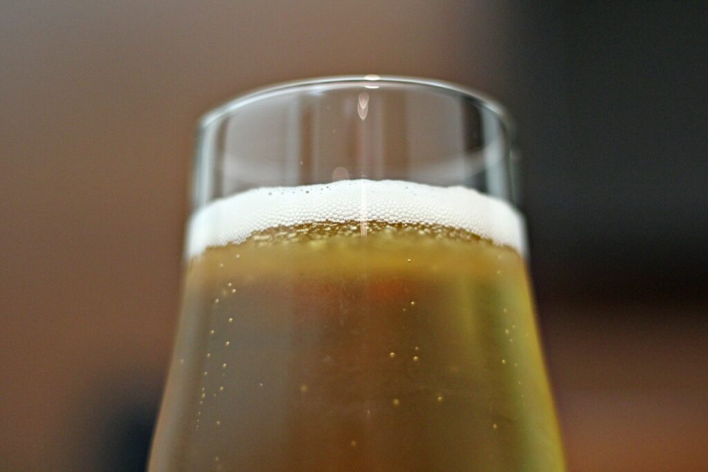 Close-up Pilsner, the most popular German beer