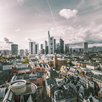 Panoramaansicht von Frankfurt am Main