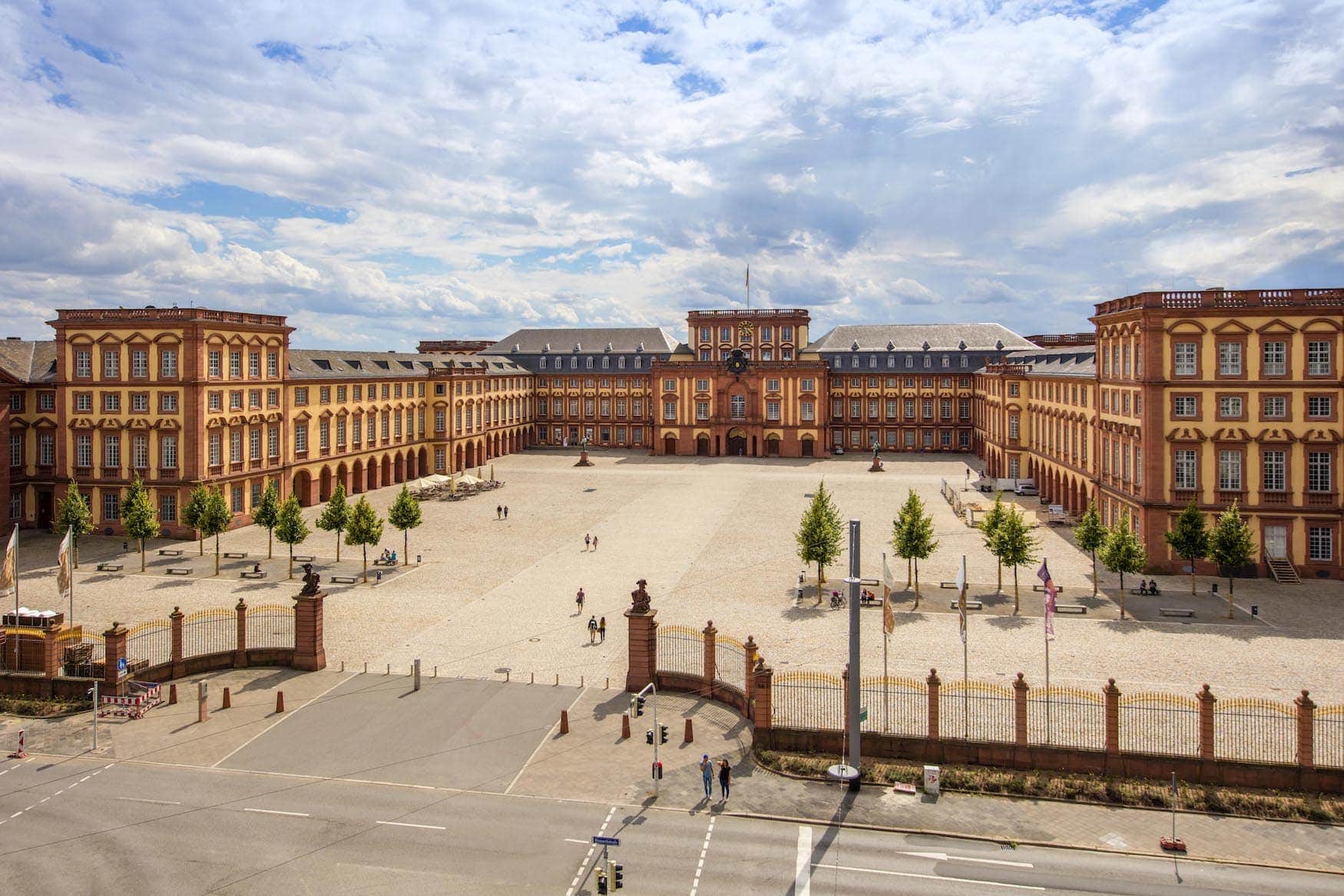 Baroque palace in Mannheim, one of the most beautiful cities in Baden-Württemberg