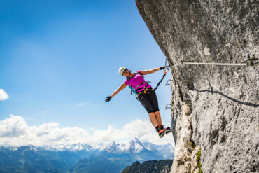 Watzmann view from the Hochthron via ferrata at Untersberg