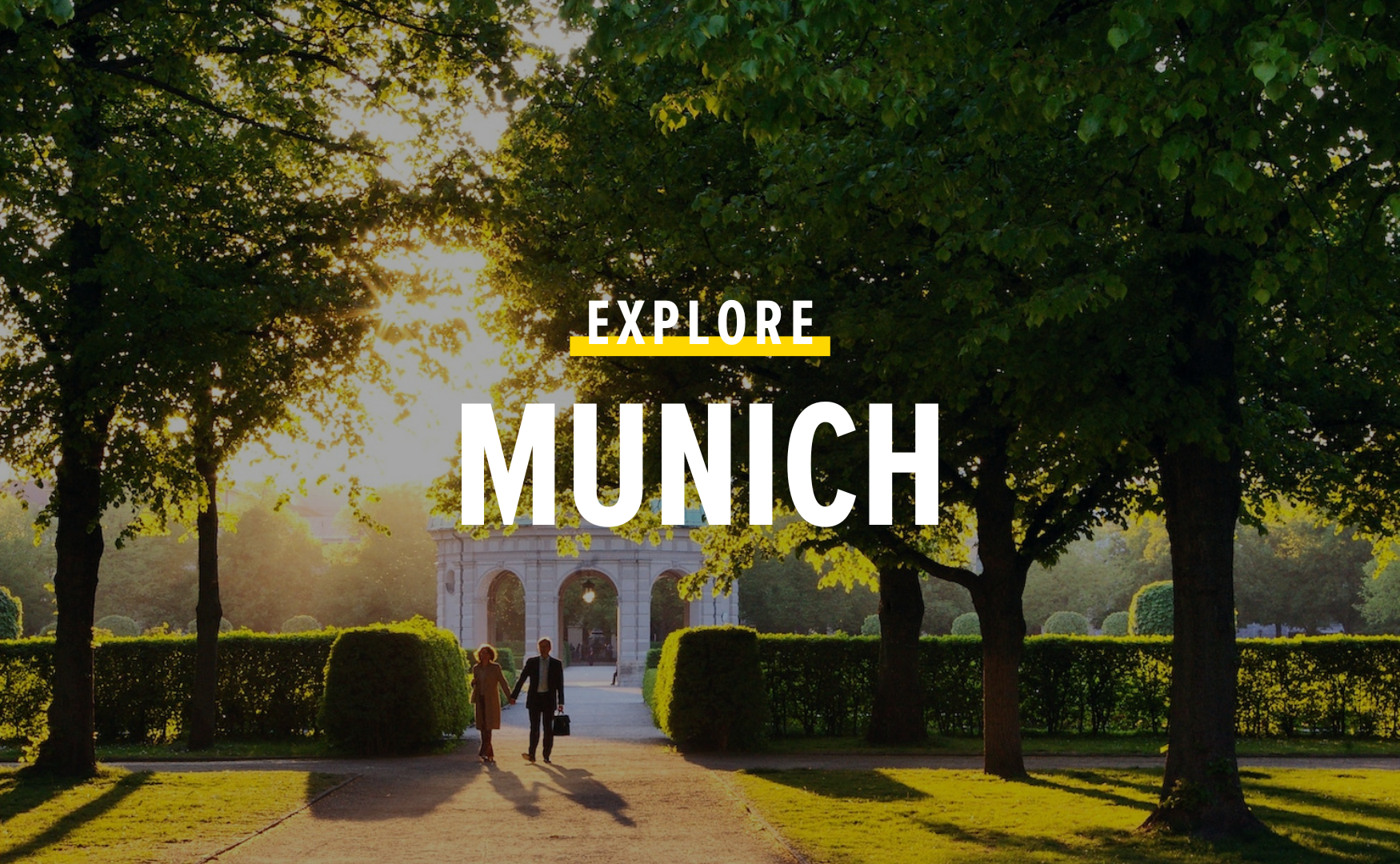 People walking through the English Garden in Munich