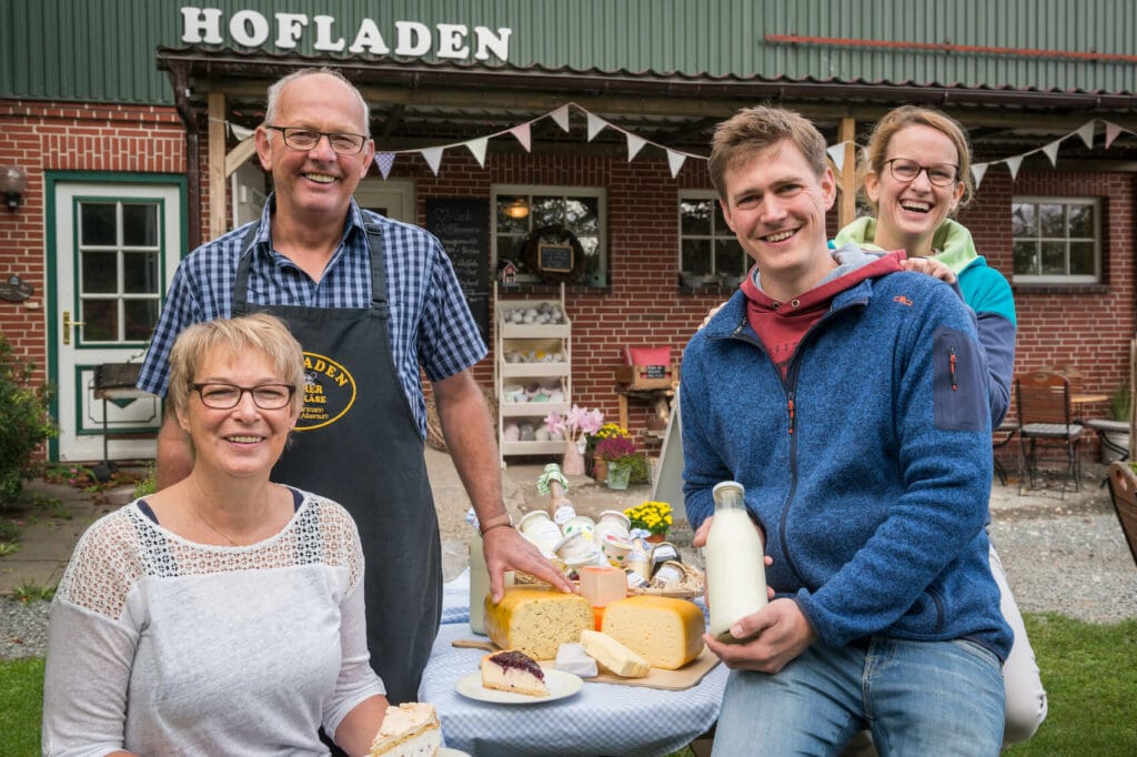 Familie Hartmann und ihr Käsesortiment auf Föhr