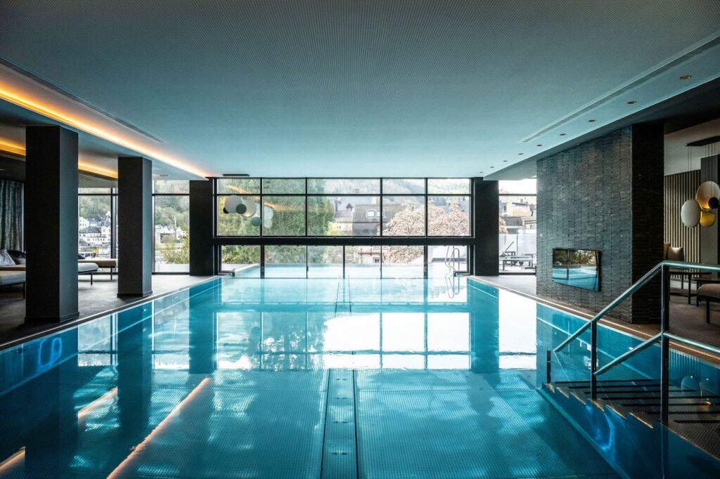 indoor pool at Moselschlösschen Spa & Resort
