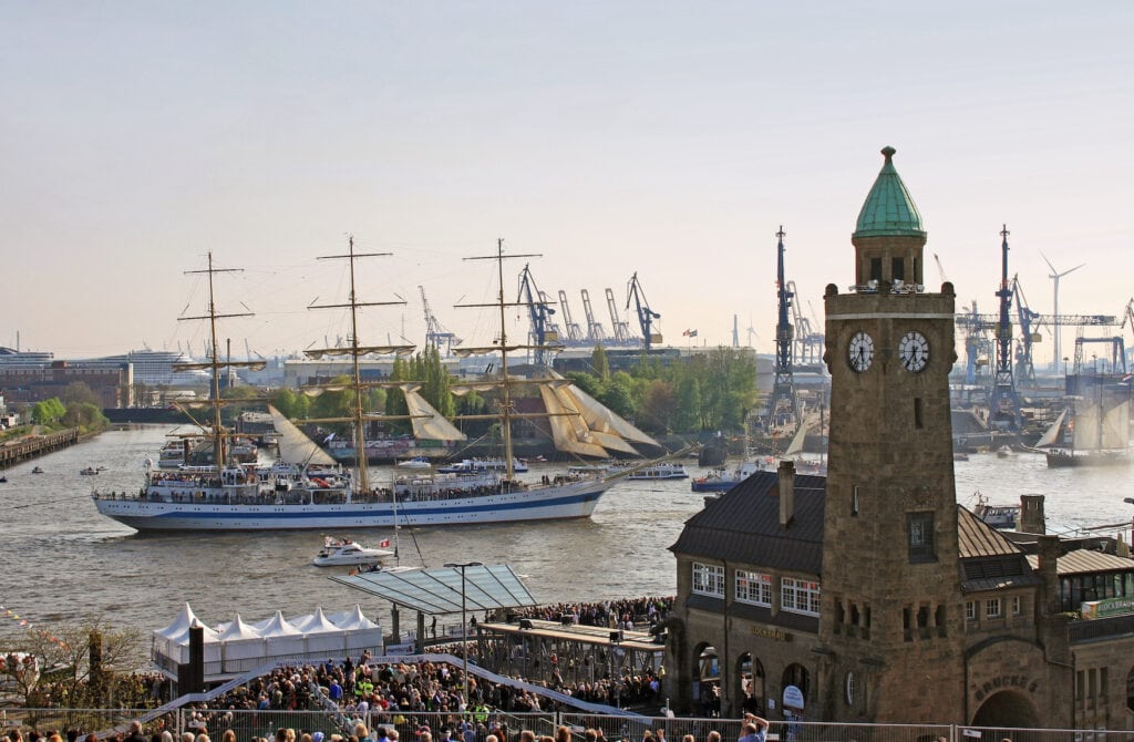 Hamburger Hafen zu Festlichkeiten