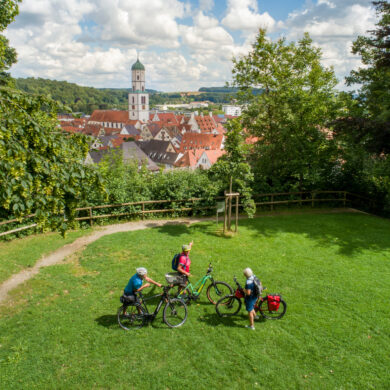 bicycling in Upper Swabia in Germany
