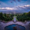 Ausblick vom Bergpark Wilhelmshöhe auf Kassel