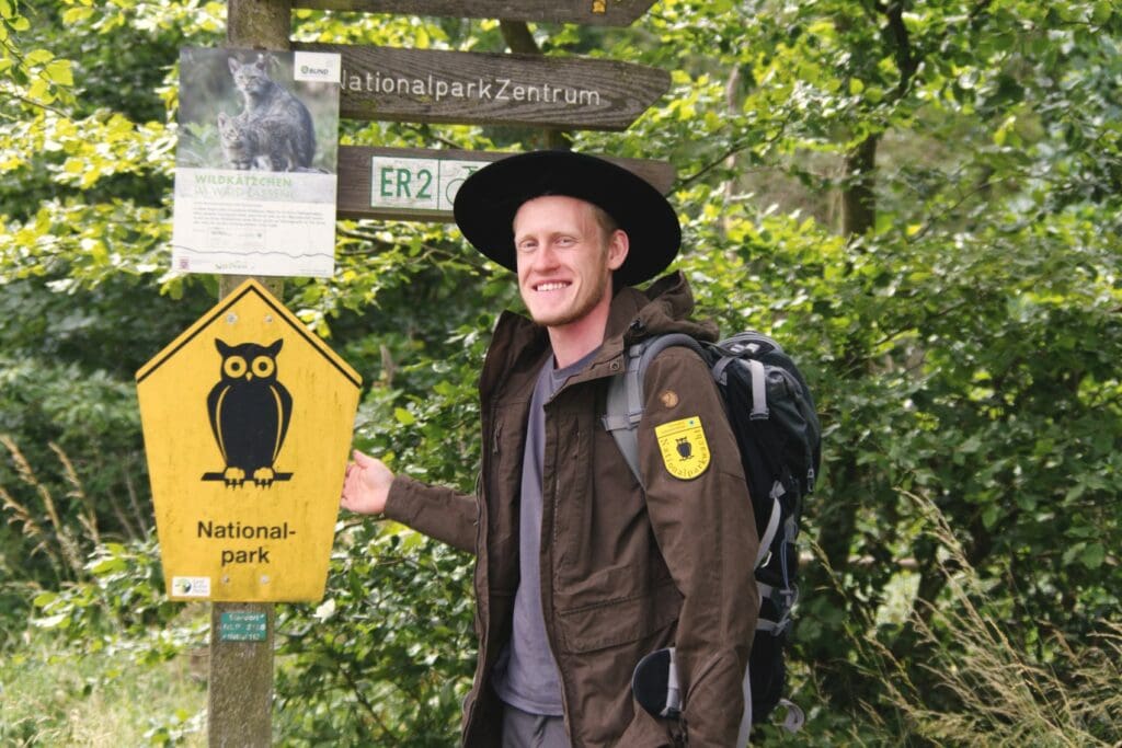 Ranger Tobias Fleck führt durch den Nationalpark Kellerwald-Edersee in Nordhessen